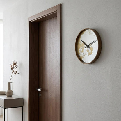 Gold Dust 14" Modern Round Wall Clock
