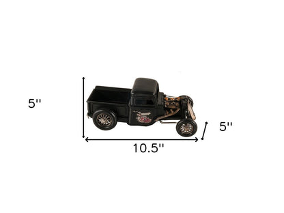 5" Black Metal Hand Painted Model Car