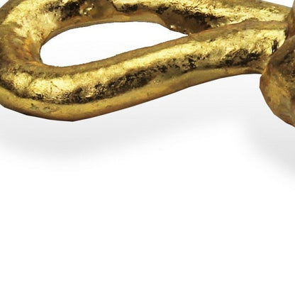 6" Gold Rustic Cast Iron Knot Tabletop Sculpture