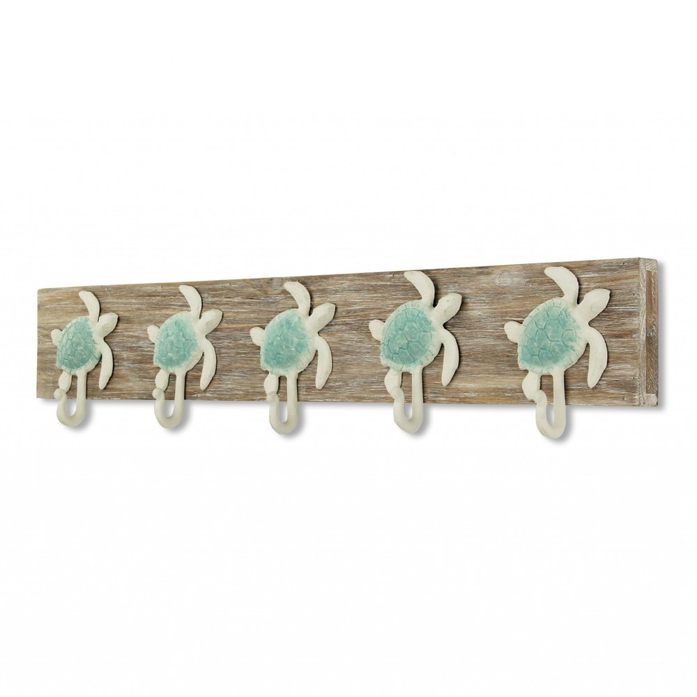 Coastal Sea Turtle Five Hook Coat Hanger