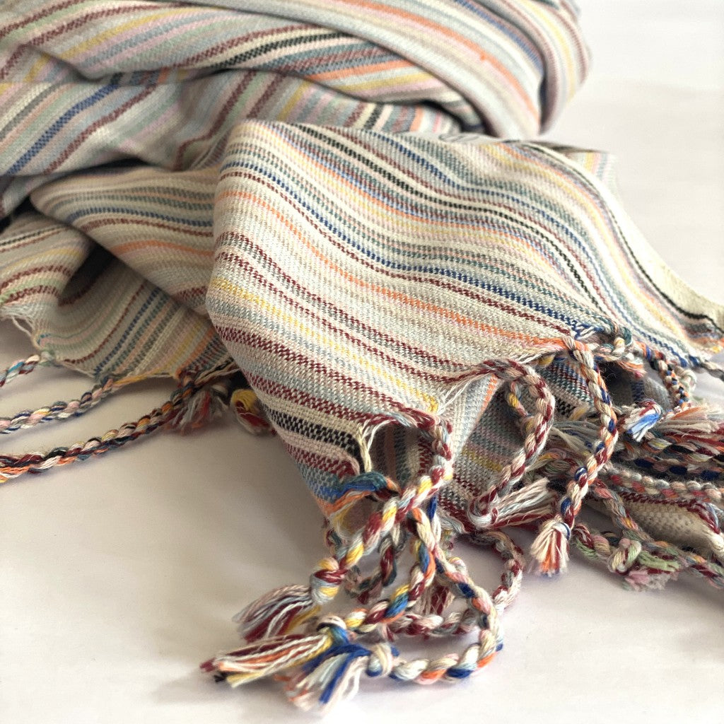 Multi Colored Striped Design Turkish Beach Blanket