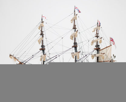 36" Wood Brown Solid Wood Hand Painted HMS Victory Exclusive Edition Model Boat