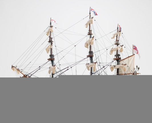 36" Wood Brown Solid Wood Hand Painted HMS Victory Exclusive Edition Model Boat