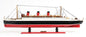 12" Black and Red Solid Wood Hand Painted RMS Queen Mary Large Model Boat