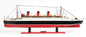 5" Black and Red Solid Wood Hand Painted RMS Queen Mary Model Boat