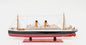 13" Black and Red Solid Wood Hand Painted RMS Empress of Ireland Model Boat