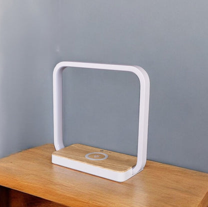Contemporary White Wireless Phone Charger