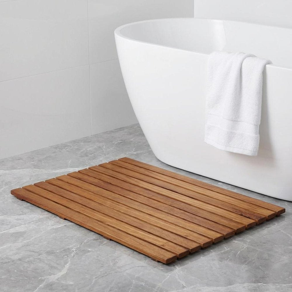 25" Premium Teak Shower Bath Mat