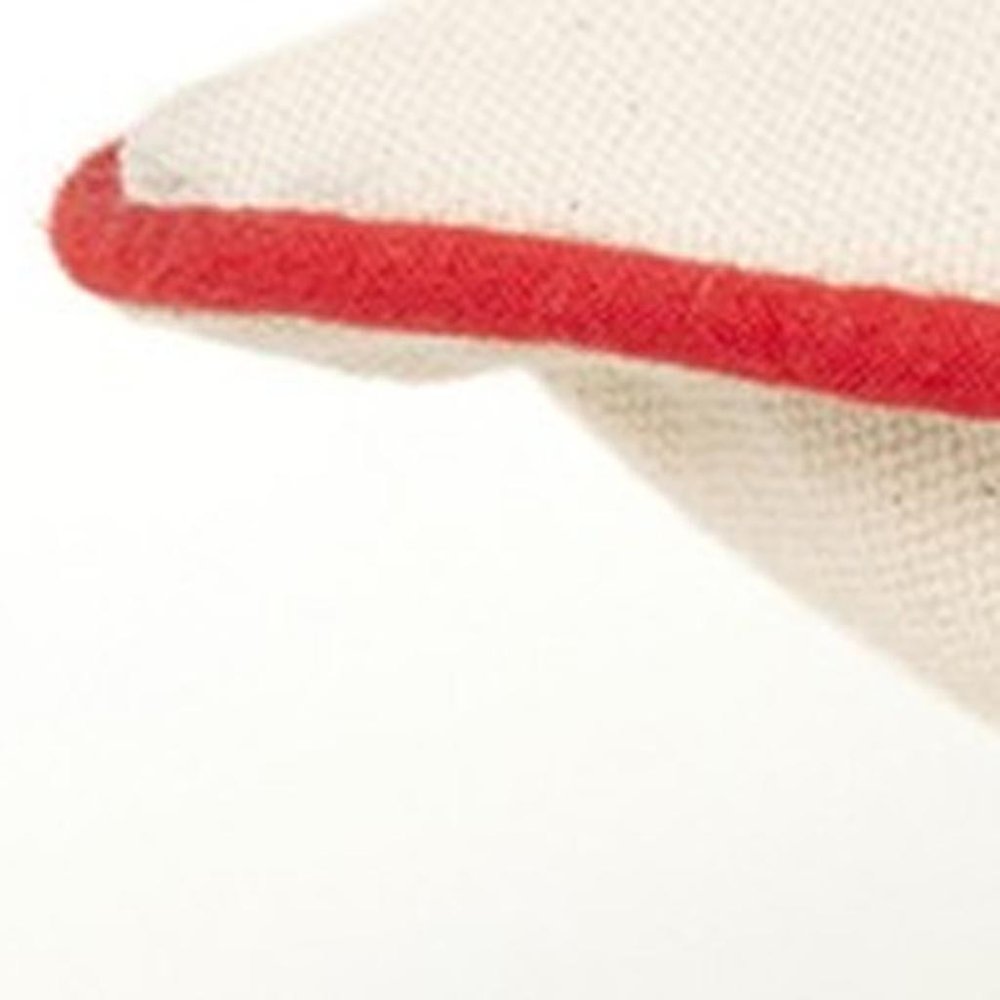 Ivory Red Cheeky Santa Sentiment Throw Pillow