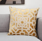 18 X 18 Gold Abstract Velvet Throw Pillow