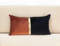 Brown Gold and Black Tufted Velvet Lumbar Pillow