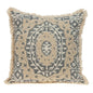 Boho Garland Beige and Gray Decorative Accent Pillow