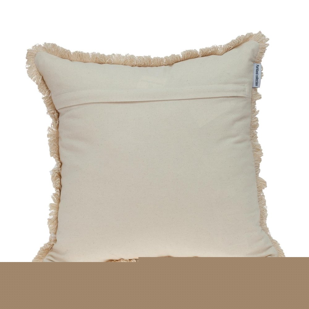 Boho Garland Beige and Gray Decorative Accent Pillow