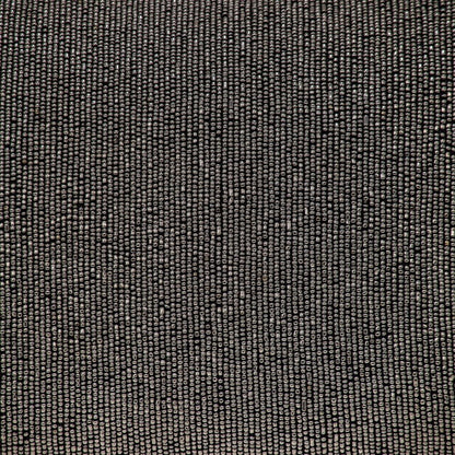 Shimmering Gray Beaded Luxury Throw Pillow