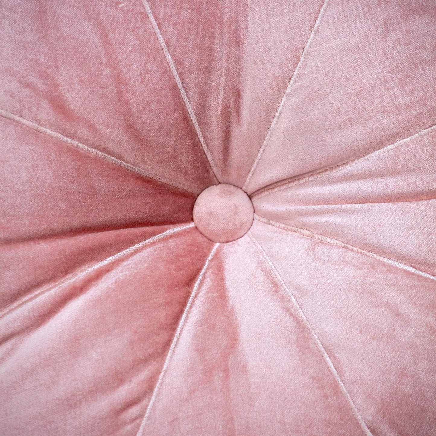 20" X 20" Pink Round Velvet Throw Pillow