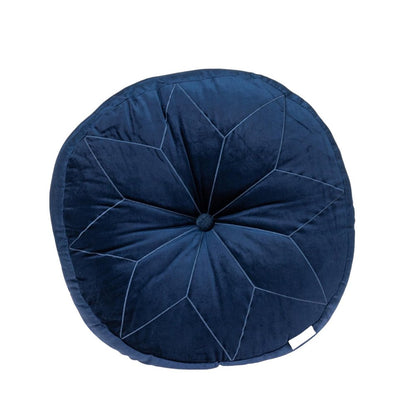 20" X 20" Navy Blue Round Throw Pillow