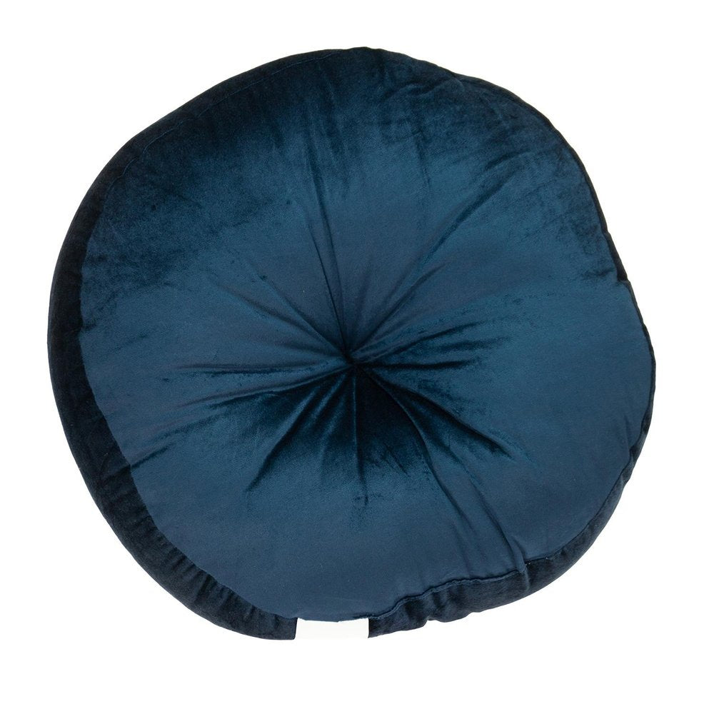 20" X 20" Navy Blue Round Throw Pillow