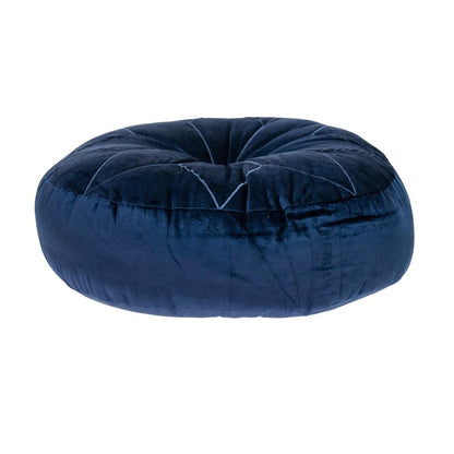 20" X 20" Navy Blue Round Throw Pillow
