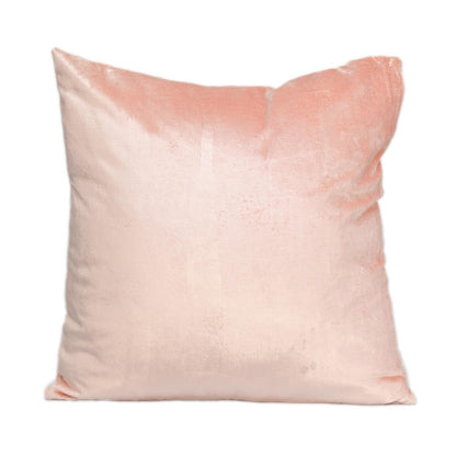 18" Pink Cotton Blend Throw Pillow