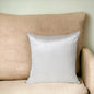 22" White Cotton Blend Throw Pillow