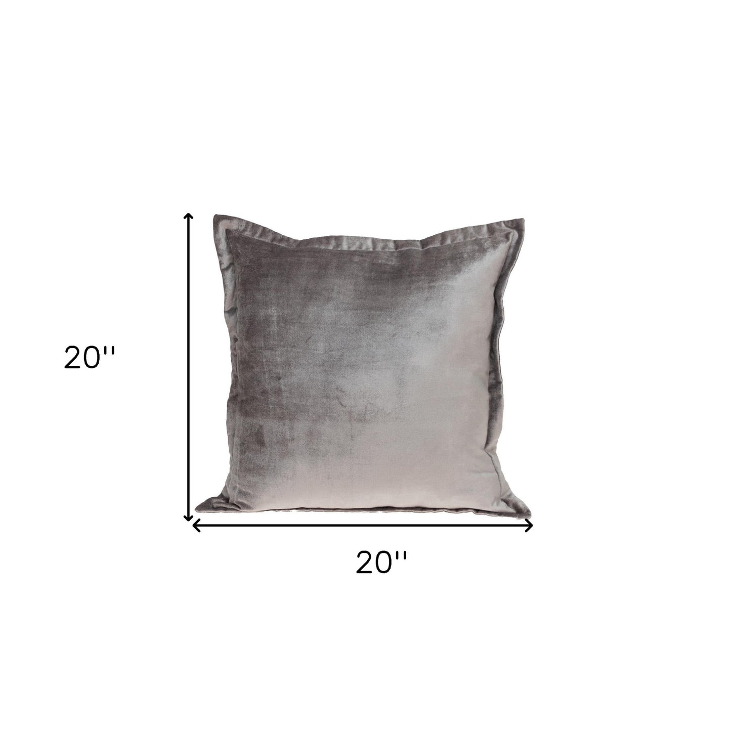 Premier 20" Soft Touch Taupe Solid Color Accent Pillow