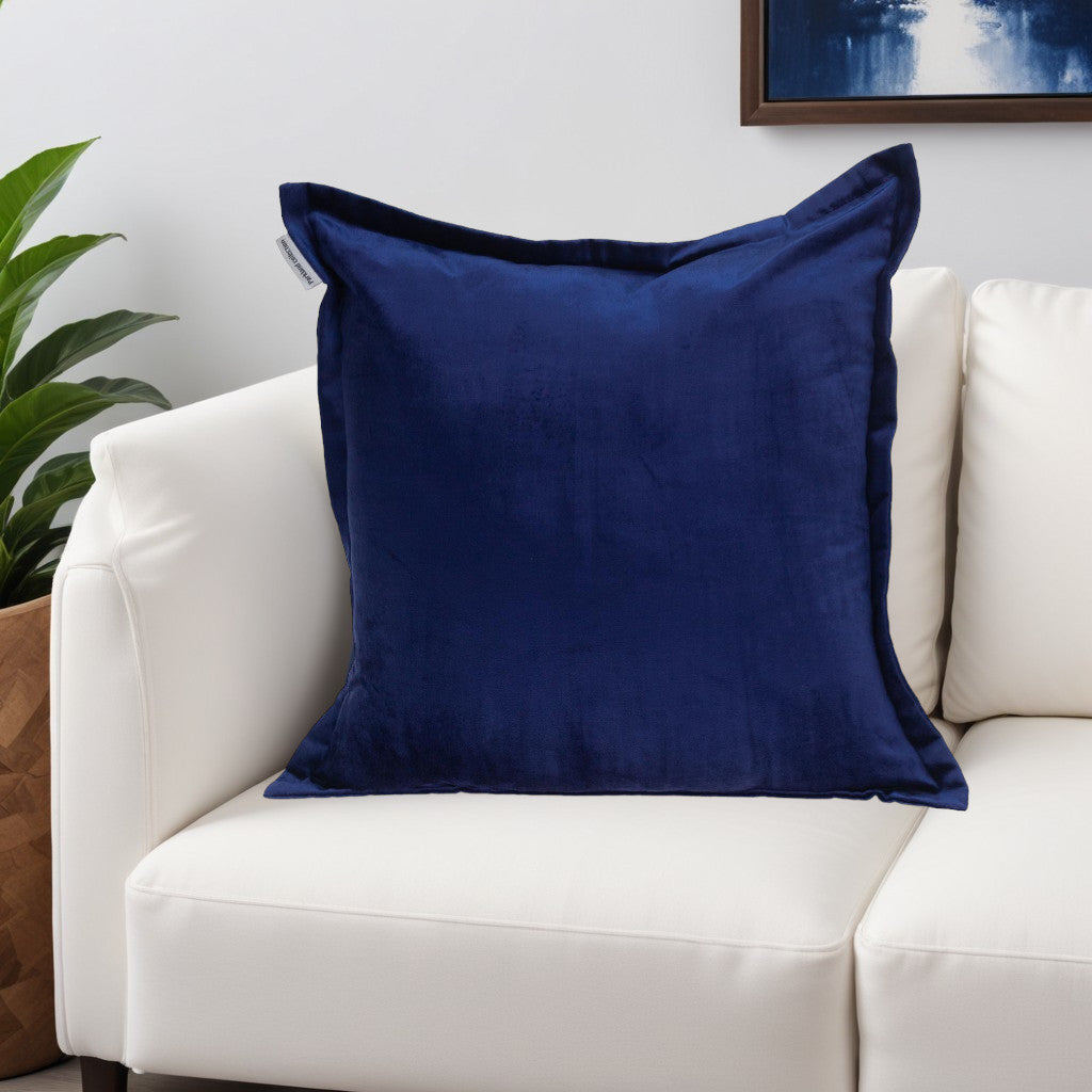 Premier 20" Soft Touch Royal Blue Solid Color Accent Pillow