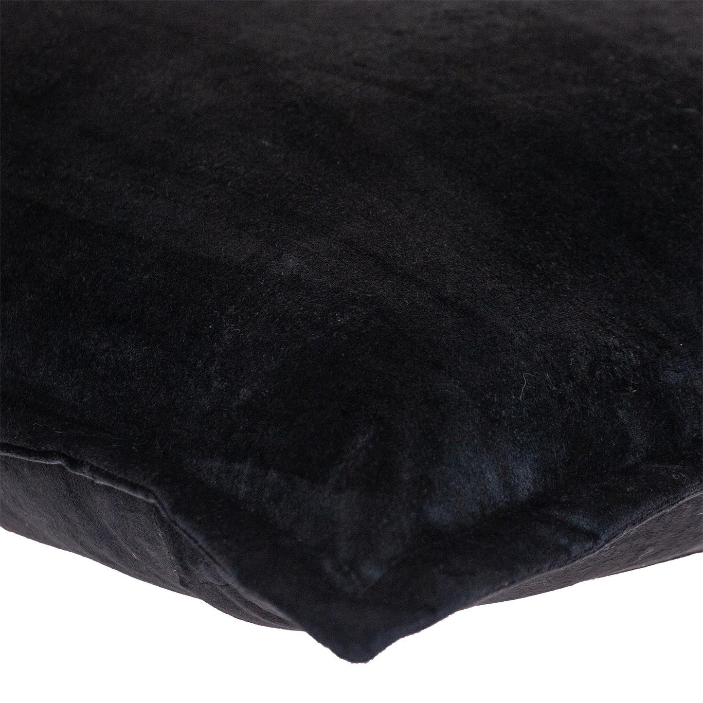 Premier 20" Soft Touch Jet Black Solid Color Accent Pillow