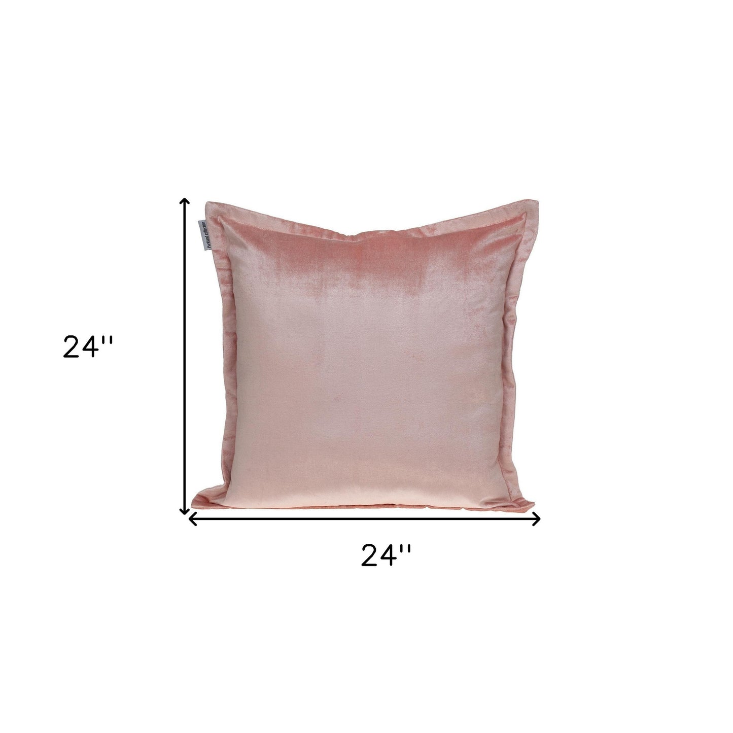 Premier 24" Soft Touch Metallic Pink Solid Color Accent Pillow