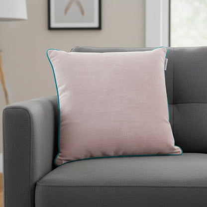 20" Pink and White Throw Pillow