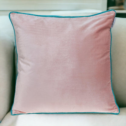 20" Pink and White Throw Pillow