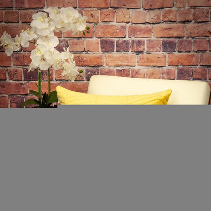 Yellow Quilted Velvet Zig Zag Decorative Lumbar Pillow