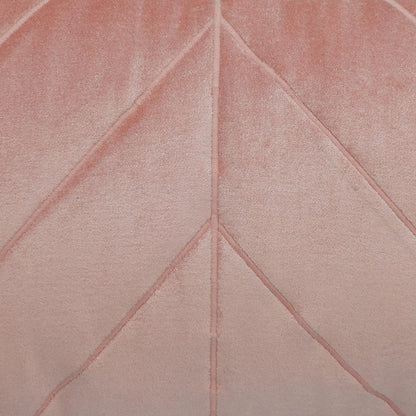 Quilted Velvet Arrows Pink Decorative Lumbar Pillow