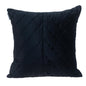 20" Black Cotton Blend Throw Pillow