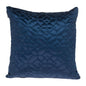 Navy Quilted Velvet Geo Decorative Throw Pillow