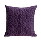 Purple Quilted Velvet Geo Decorative Throw Pillow