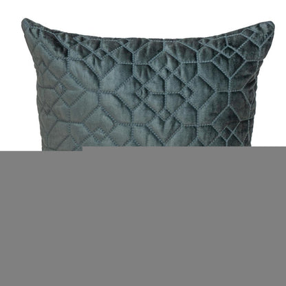 20" Charcoal Cotton Blend Throw Pillow