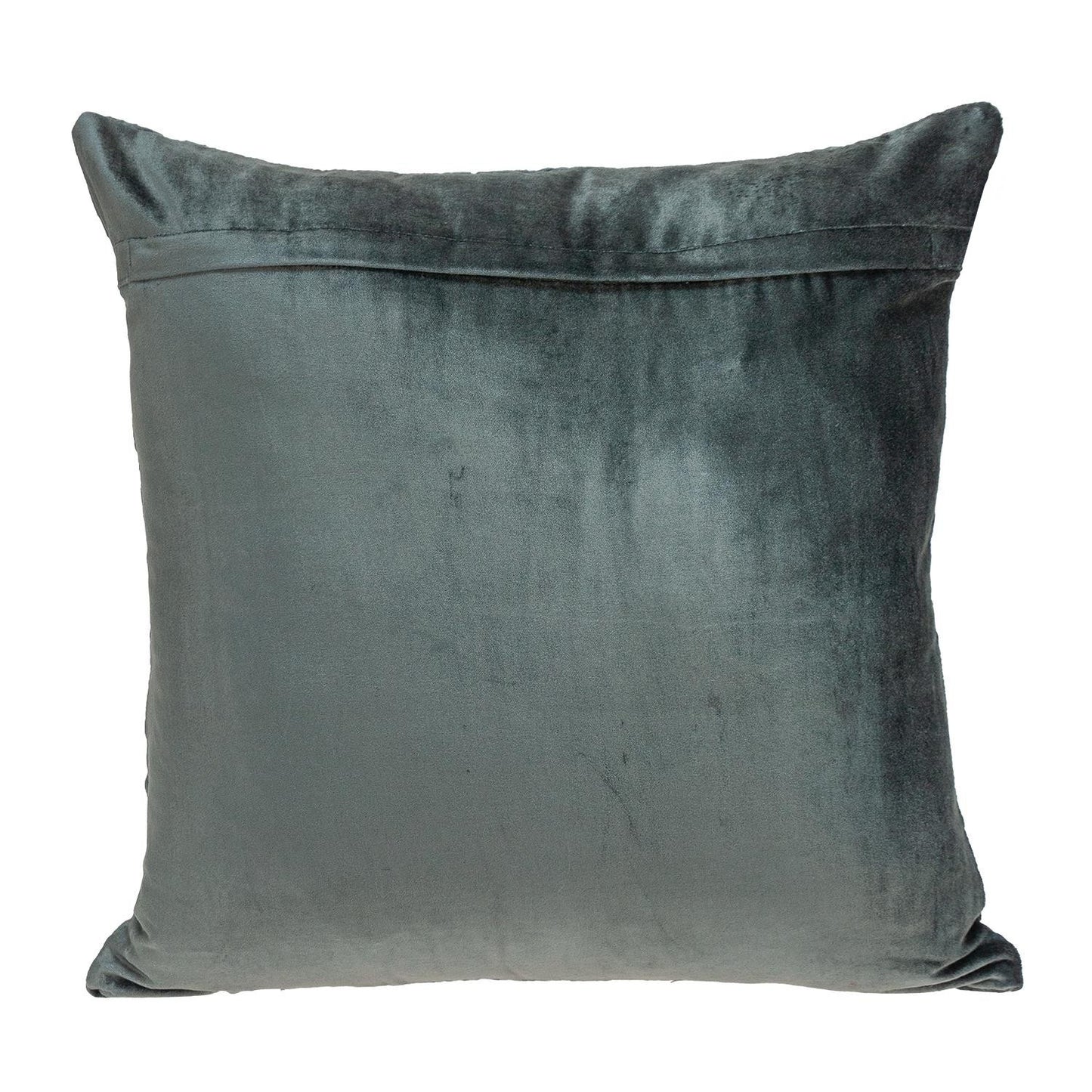 20" Charcoal Cotton Blend Throw Pillow