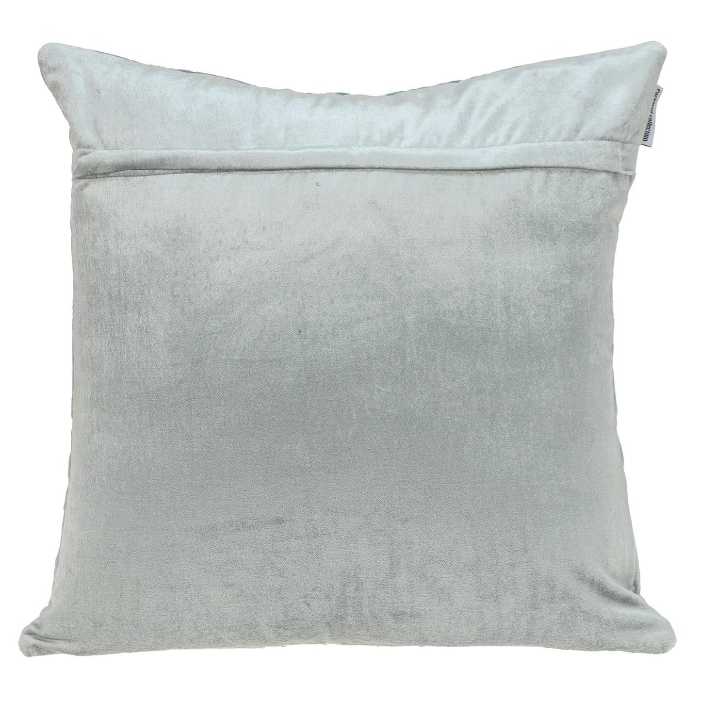 Gray Quilted Diamonds Velvet Solid Color Throw Pillow