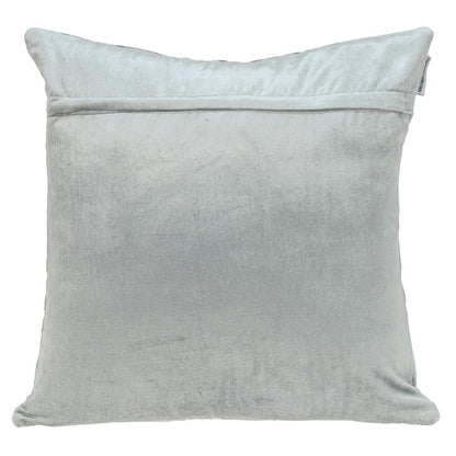 Gray Quilted Diamonds Velvet Solid Color Throw Pillow