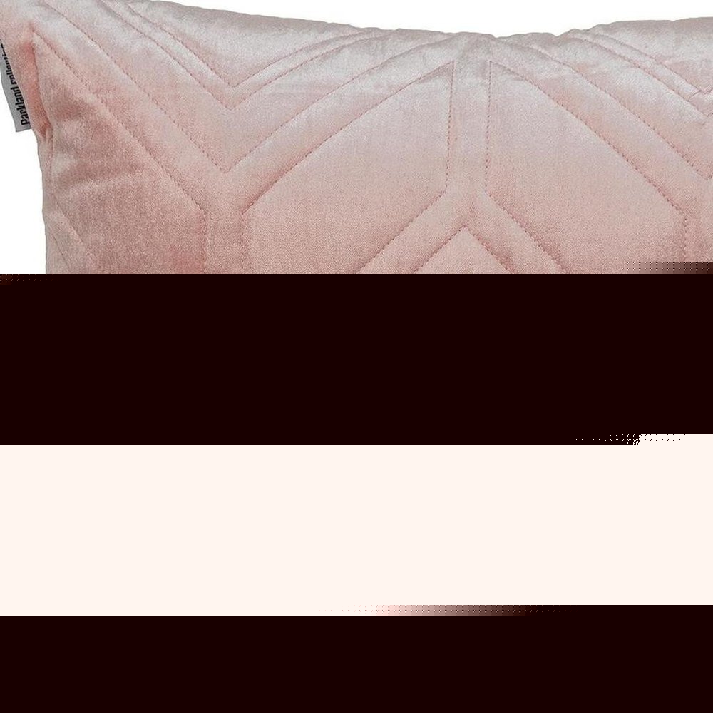 Pink Quilted Diamonds Velvet Solid Color Throw Pillow