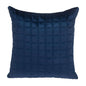 20" Navy Blue Cotton Blend Throw Pillow