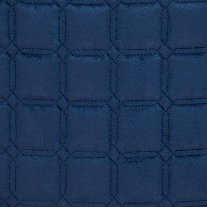 20" Navy Blue Cotton Blend Throw Pillow