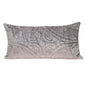 12" X 24" Taupe Cotton Blend Throw Pillow