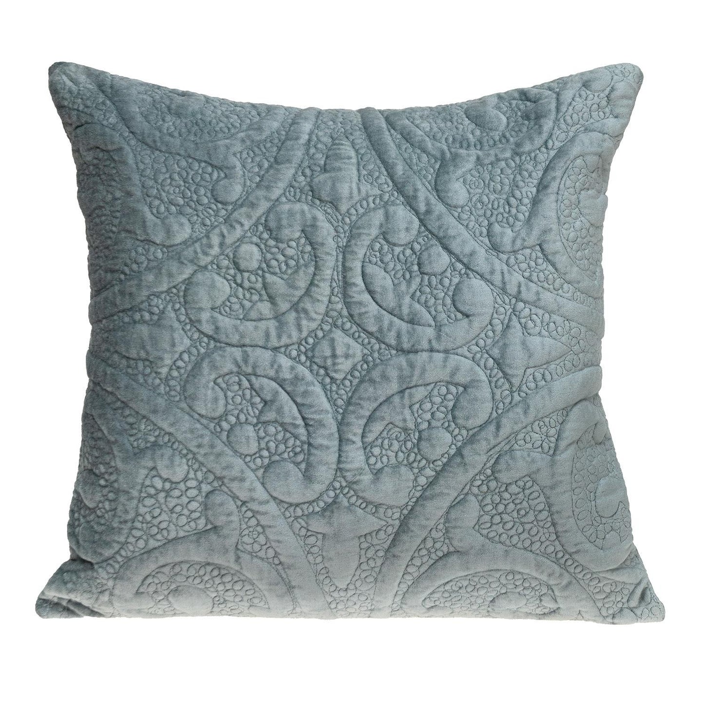 20" Seafoam Cotton Blend Throw Pillow