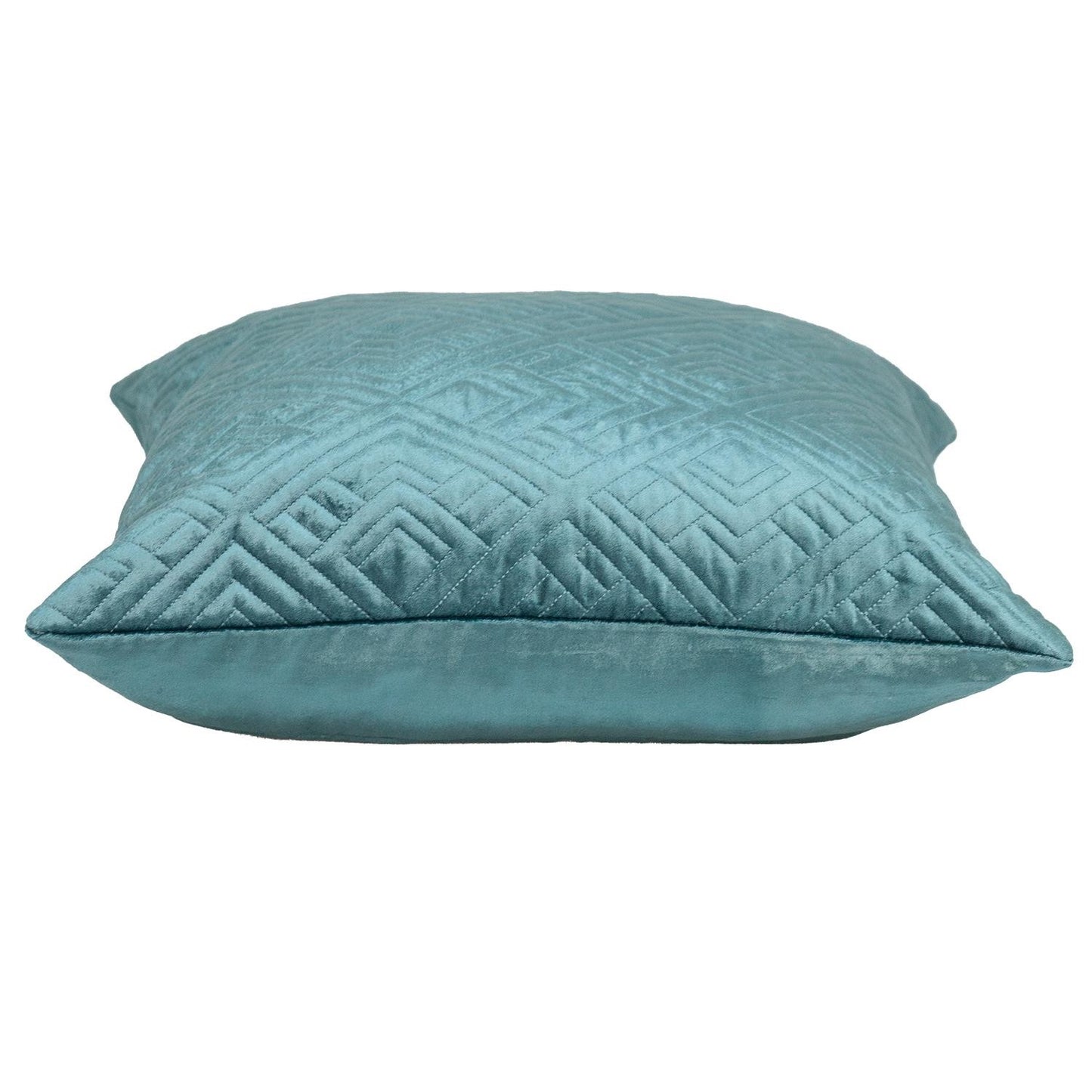 20" Teal Cotton Blend Throw Pillow