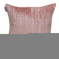 Geometric Lush Quilted Metallic Pink Throw Pillow