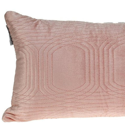 12" X 24" Pink Cotton Blend Throw Pillow
