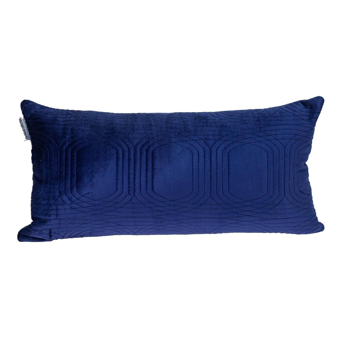 12" X 24" Blue Cotton Blend Throw Pillow