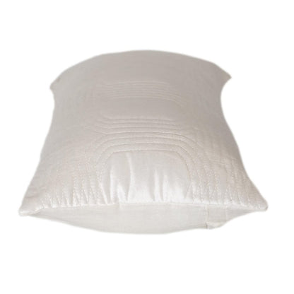 12" X 24" White Cotton Blend Throw Pillow