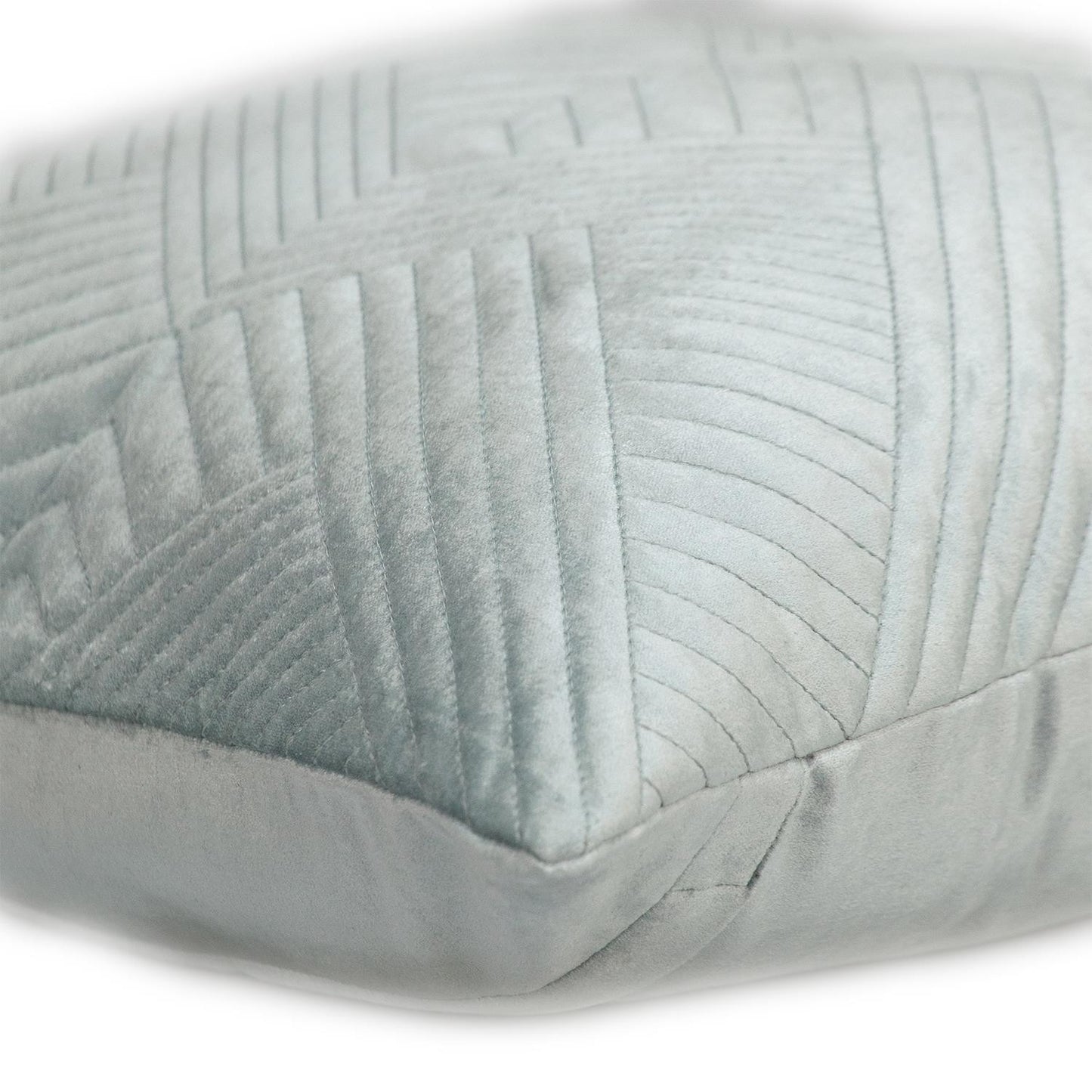 20" Gray Cotton Blend Throw Pillow